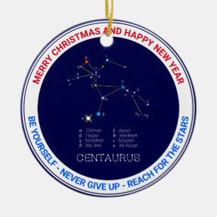 Southern Hemisphere Constellation Centaurus Ceramic Ornament