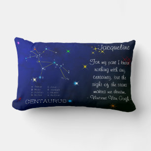 Southern Hemisphere Constellation Centaurus Lumbar Cushion