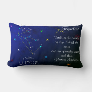 Southern Hemisphere Constellation Lupus Lumbar Cushion