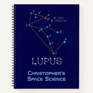 Southern Hemisphere Constellation Lupus Notebook