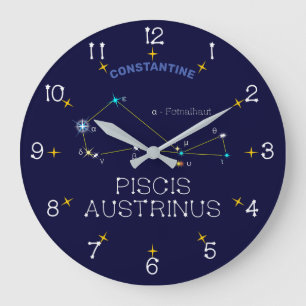 Southern Hemisphere Constellation Piscis Austrinus Large Clock