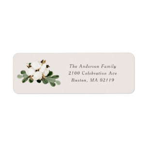 Southern Holiday Return Address Labels