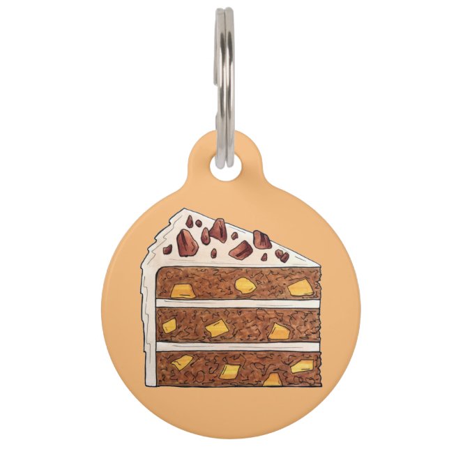 Southern Hummingbird Layer Cake Slice Dessert Pet Tag (Front)