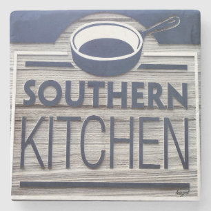 Southern Kitchen, Kiawah Island, SC Marble Stone C Coaster