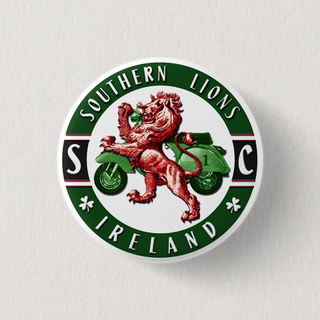 Southern Lions Scooter Club 3 Cm Round Badge (Front)