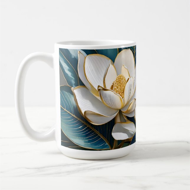 Southern Magnolia Art Coffee Mug (Left)