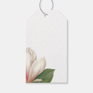 Southern Magnolia Flower Pink and White Gift Tags