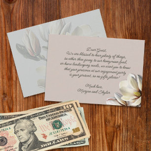 Southern Magnolia Wedding Wishing Well Message Card