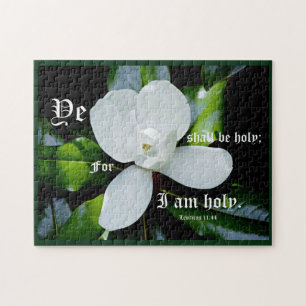 Southern Magnolia with Leviticus 11:44 Jigsaw Puzzle
