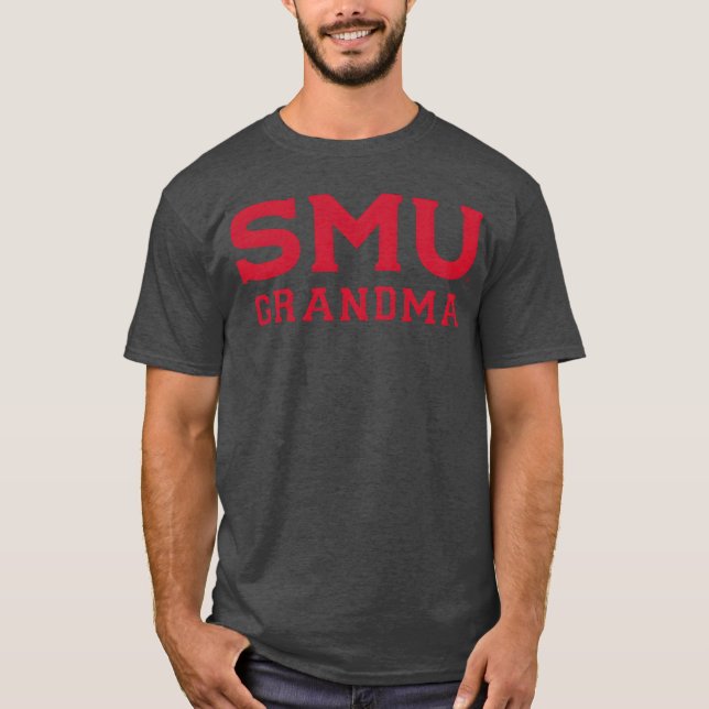 Southern Methodist Smu Mustangs Grandma girl T-Shirt (Front)