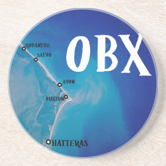 Southern OBX Map Coaster (Front)