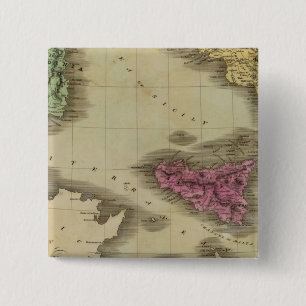 Southern Part Of Italy 15 Cm Square Badge