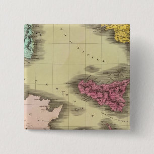 Southern Part of Italy 15 Cm Square Badge
