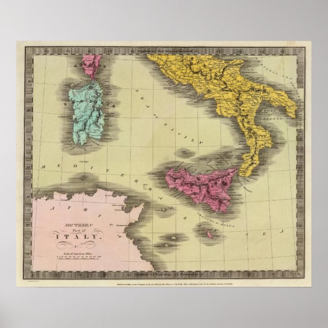 Southern Part of Italy Poster (Front)