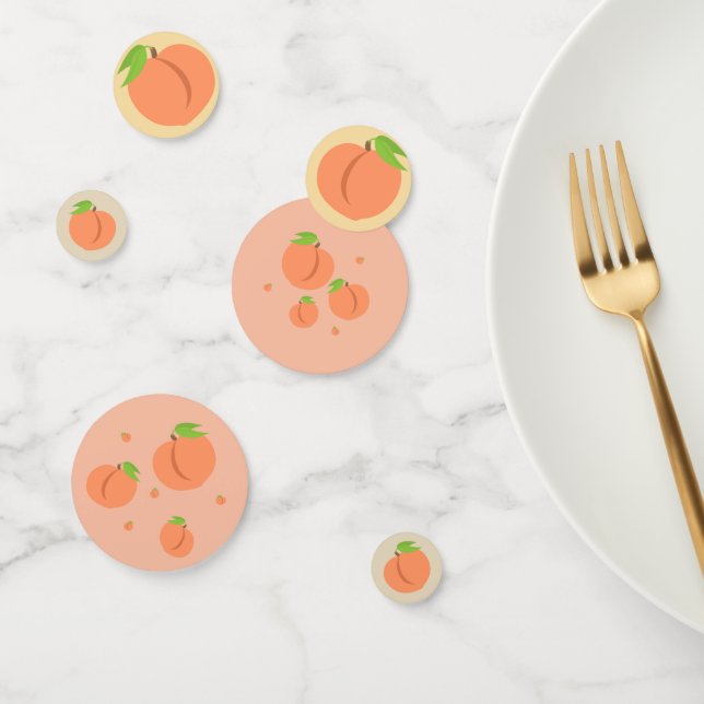 Southern Peach Emoji - Summer Party Confetti (Group)