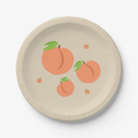 Southern Peach Emoji - Summer Party Plate