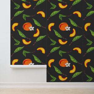 Southern Peaches & Blossoms Wallpaper
