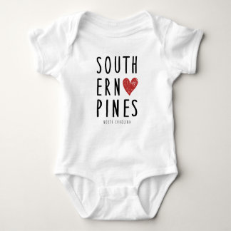 Southern Pines North Carolina Baby Outfit Gift Baby Bodysuit
