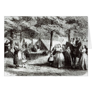 Southern refugees encamping in the woods