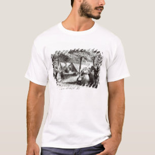 Southern refugees encamping in the woods T-Shirt