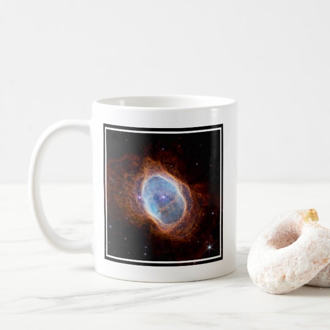 Southern Ring Nebula Coffee Mug (With Donut)