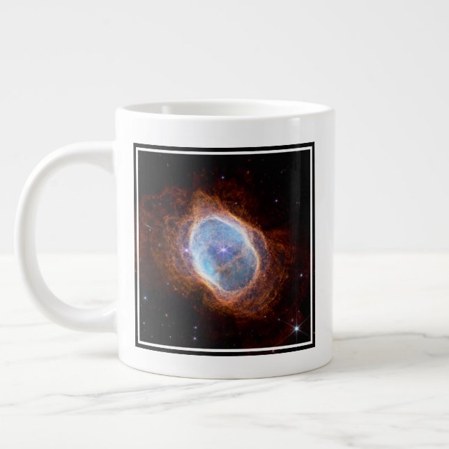 Southern Ring Nebula Large Coffee Mug (Left)