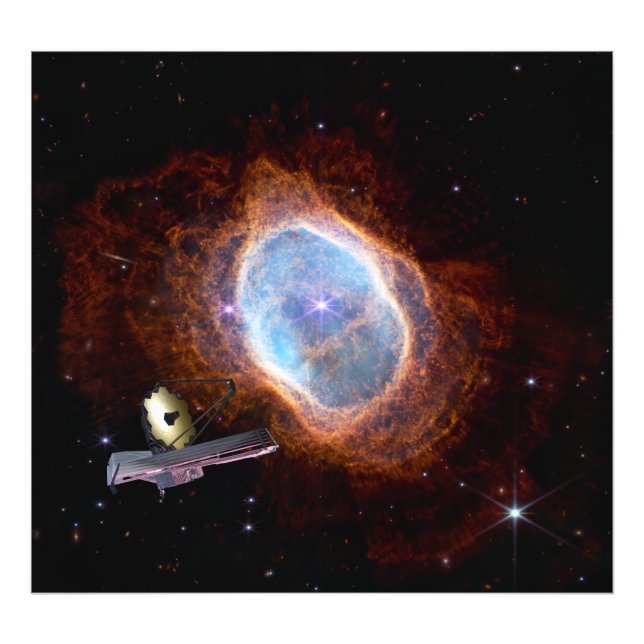 Southern Ring Nebula Space James Webb Telescope Photo Print (Front)