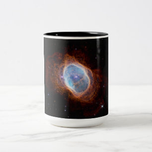 Southern Ring Nebula Space James Webb Telescope Two-Tone Coffee Mug