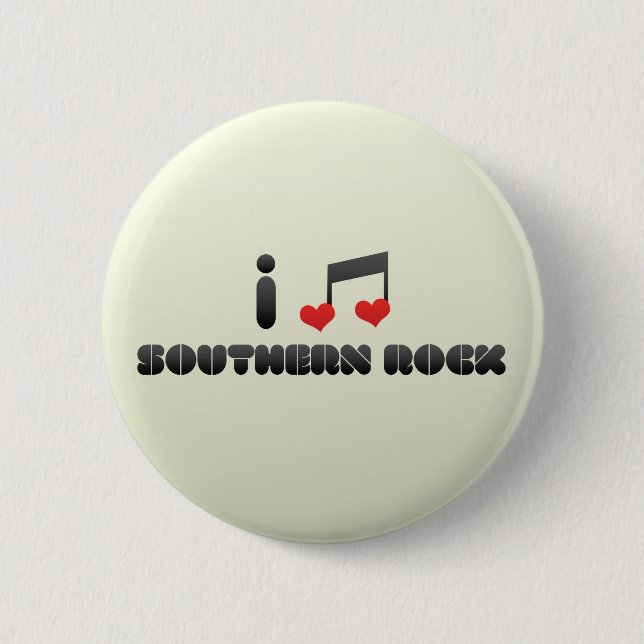 Southern Rock 6 Cm Round Badge (Front)