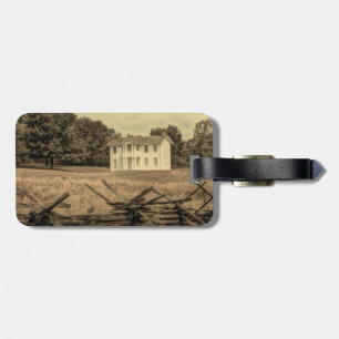 Southern Rural Landscape Rustic colonial Farmhouse Luggage Tag