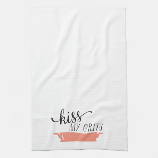 Southern Sayings: Kiss My Grits Tea Towel