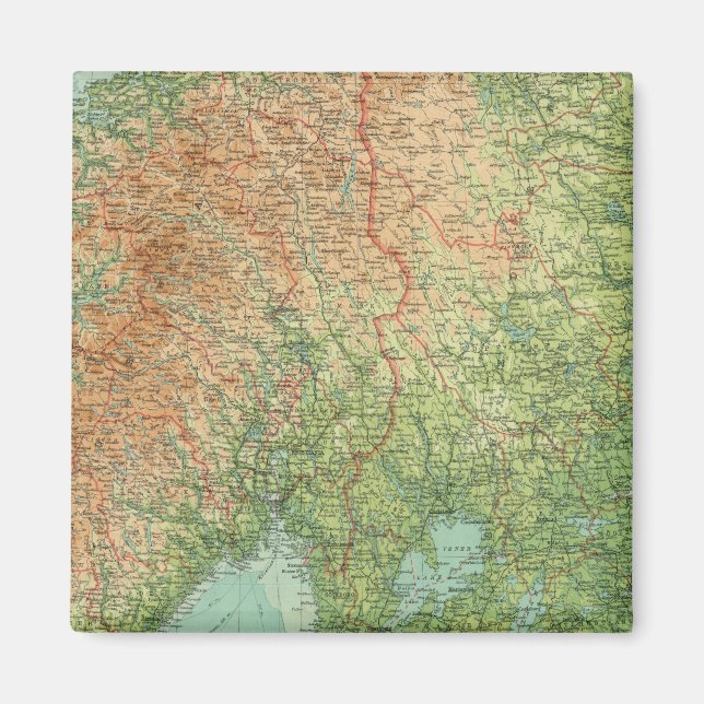 Southern Scandinavia & Denmark Magnet (Front)