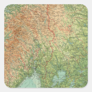 Southern Scandinavia & Denmark Square Sticker