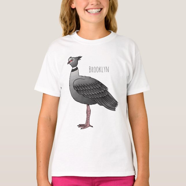 Southern screamer bird cartoon illustration T-Shirt (Front)