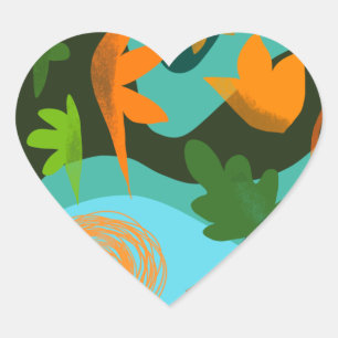 southern seas heart sticker