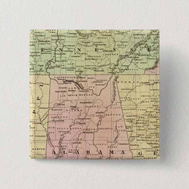 Southern States Olney Map 15 Cm Square Badge (Front)