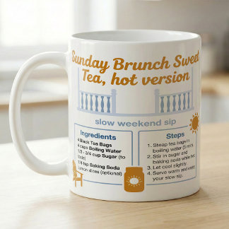 Southern Sweet Tea Recipe Lemon Mason Jar Coffee Mug