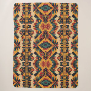 Southern Tribal Ethnic Art Pattern Sherpa Blanket