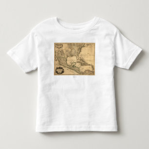 Southern United States and Central America Map Toddler T-Shirt