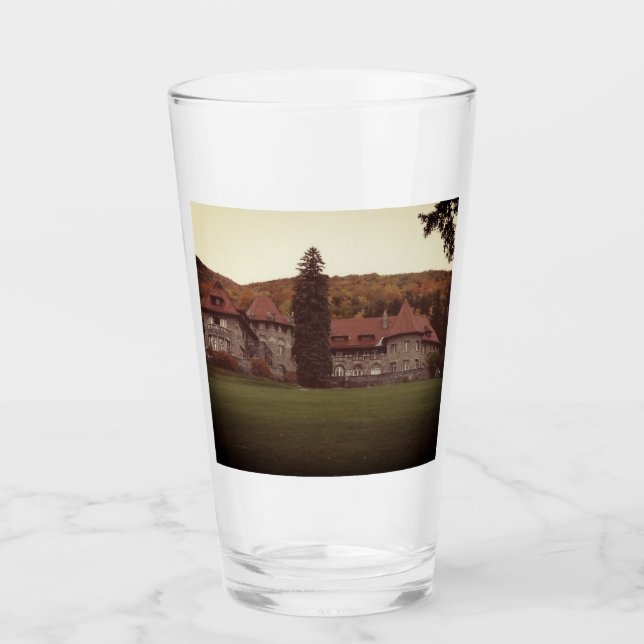 Southern Vermont College Mansion, Bennington Glass (Front)