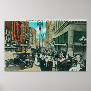 Southern View of Broadway from 6th Street Poster