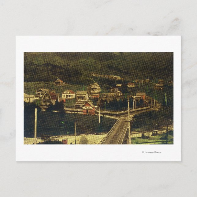 Southern View of Portion of Residence District Postcard (Front)