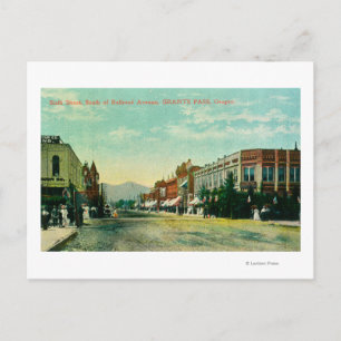 Southern View of Sixth Street from Railroad Postcard