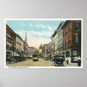 Southern View of Wall Street Poster