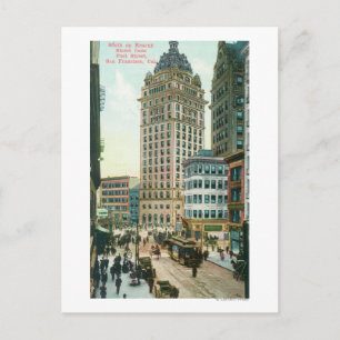 Southern View on Kearny St from Post St Postcard