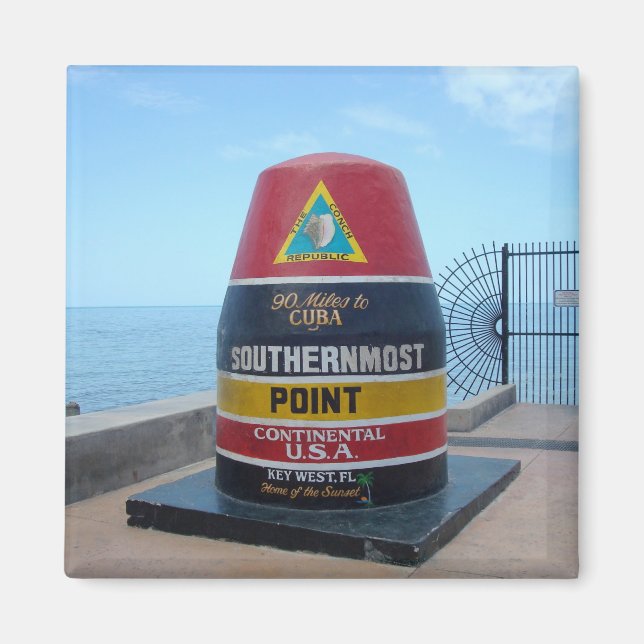 Southernmost Point Buoy Key West Florida Magnet (Front)