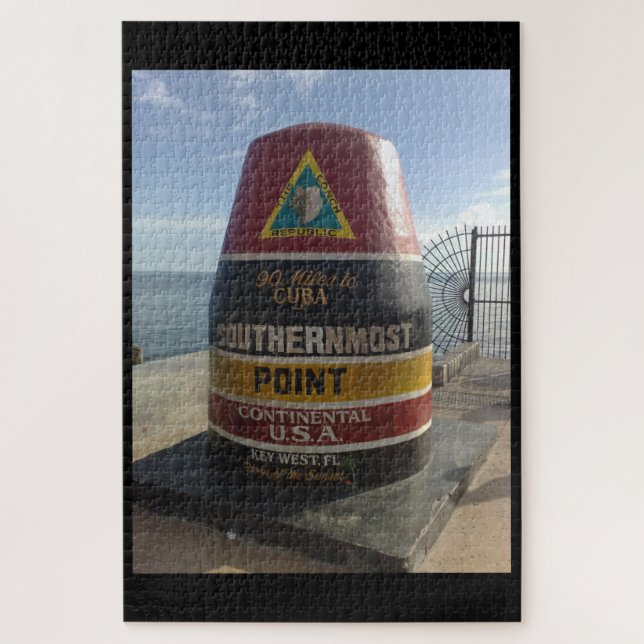Southernmost Point Marker, Key West Jigsaw Puzzle (Vertical)