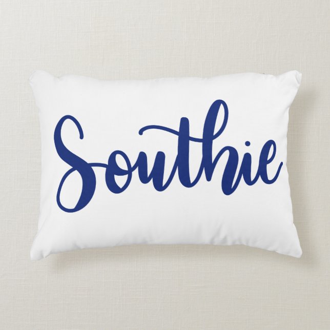 Southie Dainty Scripts Pillow  (Front)