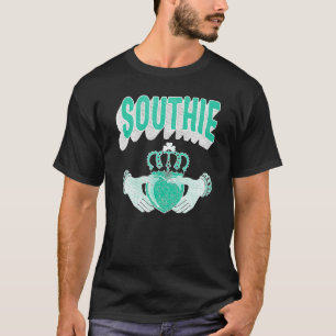 Southie South Boston Irish Claddagh Celtic Distres T-Shirt