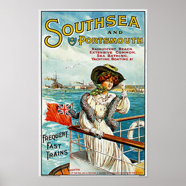 Southsea and Portsmouth Poster (Front)